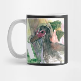 MAGGIE the duck watercolor Mug